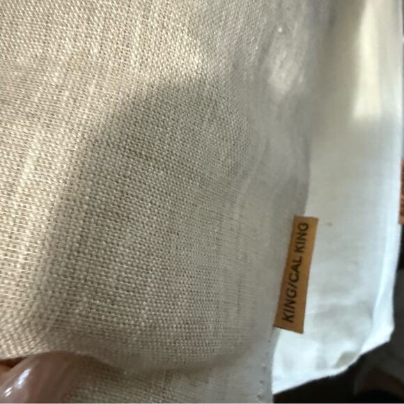 Quince European Linen Duvet Cover Natural Chambray Size King/CalKing - Picture 8 of 8